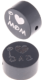 Perlina con motivo glitterato "I Love Mom / Dad" : grigio
