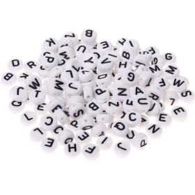 3500 perline in plastica con lettere (0,5 Kg)