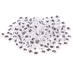 Perline in plastica con lettere a scelta