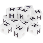 580 Dadi in plastica con lettera H (0,5 Kg)