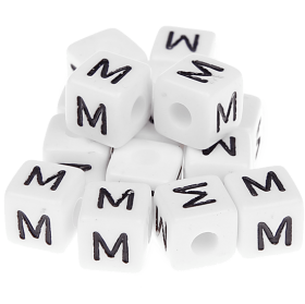 580 Dadi in plastica con lettera M (0,5 Kg)