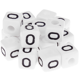 580 Dadi in plastica con lettera O (0,5 Kg)
