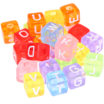 580 Dadi in plastica con lettera R (0,5 Kg)