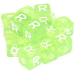 580 Dadi in plastica con lettera R (0,5 Kg)