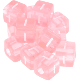 580 Dadi in plastica rosa – Lettera I (0,5 Kg)