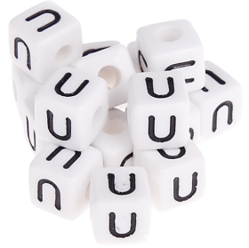 580 Dadi in plastica con lettera U (0,5 Kg)