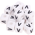 580 Dadi in plastica con lettera V (0,5 Kg)