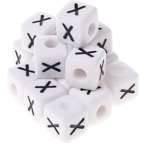 580 Dadi in plastica con lettera X (0,5 Kg)