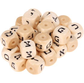 Dadi con lettere ad incavo 10 mm - Ebraico