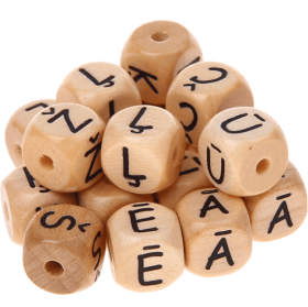 Dadi con lettere ad incavo 10mm - Lettone