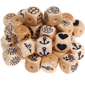 Dadi con lettere ad incavo 10 mm