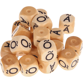Dadi con lettere ad incavo 10mm - Portoghese