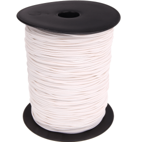 Cordoncino elasticizzato bianco 1.5 mm – 1 m