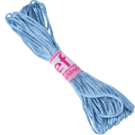 Cordoncino satinato azzurro Kumihimo – 1 m