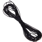 Cordoncino satinato nero Kumihimo – 1 m