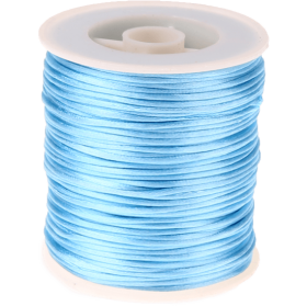 Cordoncino satinato azzurro Kumihimo – 50 m