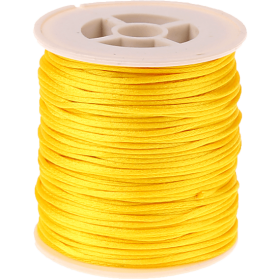 Cordoncino satinato giallo Kumihimo – 50 m