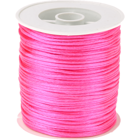 Cordoncino satinato fucsia Kumihimo – 50 m