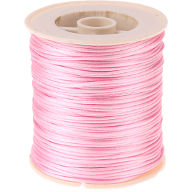 Cordoncino satinato rosa Kumihimo – 50 m