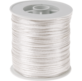 Cordoncino satinato bianco Kumihimo – 50 m