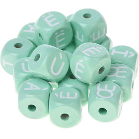 Dadi menta con lettere ad incavo 10 mm - Francese