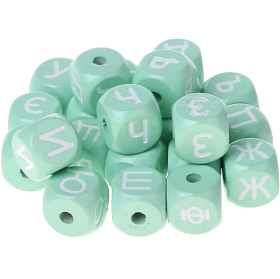 Dadi menta con lettere ad incavo 10 mm - Russo