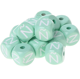 Dadi menta con lettere ad incavo 10 mm - Spagnolo