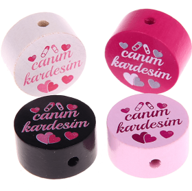 Motivperle "canım kardeşim" (Türkisch)