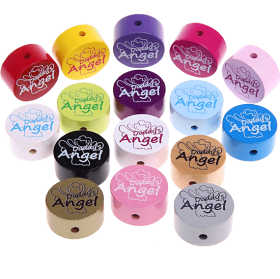 Perlina con motivo "daddy's angel"