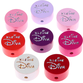 Perlina con motivo glitterato "Kleine Diva"