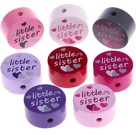 Perlina con motivo "little sister"