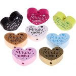 Perlina a forma di cuore con motivo "Miluju taťku"