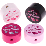 Motivperle "sorellina" (Italienisch)
