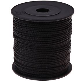 Cordoncino in poliestere nero – 5 m