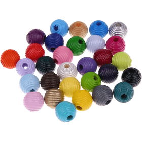 5 Perline rigate 10 mm