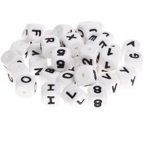 Dado in silicone con lettera 12 mm