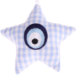 Stellina in tessuto con ''Occhio di Nazar'' – Azzurro
