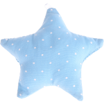 Stellina in tessuto a puntini – Azzurro bambino