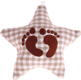 Stellina in tessuto con ''Piedini bebè'' – Bruno