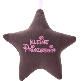 Stellina in tessuto con - Grigio - „Kleine Prinzessin“