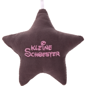 Stellina in tessuto con - Grigio - „Kleine Schwester“