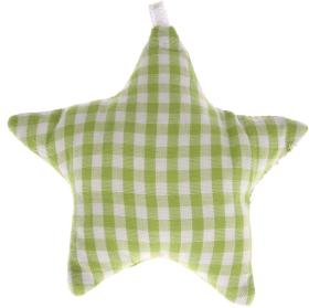 Stellina in tessuto a scacchi – Verde chiaro