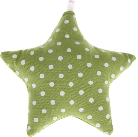 Stellina in tessuto a pois – Verde chiaro