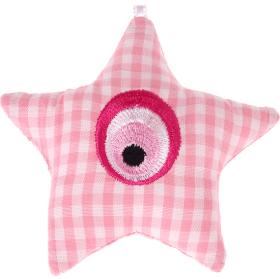 Stellina in tessuto con ''Occhio di Nazar'' – Rosa
