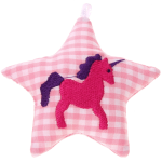 Stellina in tessuto con unicorno – Rosa