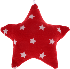 Stellina in tessuto a stelle – Rosso