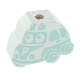 Perlina sagomata “Polizia” : menta