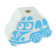 Perlina sagomata “Polizia” : azzurra