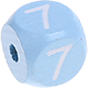 Dadi azzurro bambino con lettere ad incavo 10 mm : 7