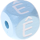 Dadi azzurro bambino con lettere ad incavo 10 mm - Portoghese : Ê